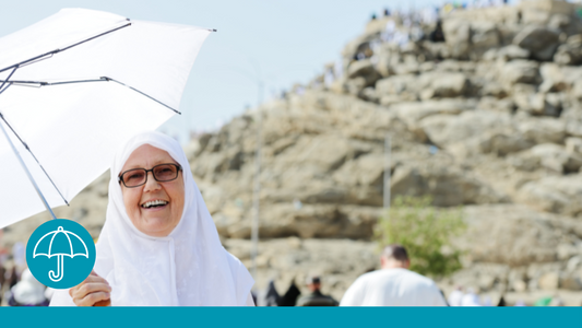Distribute Umbrellas in the Holy Lands